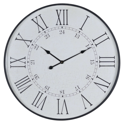 Hill Interiors Large Embossed Station Clock 80cm X 80cm