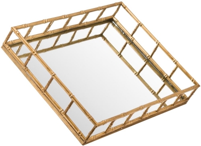 Product photograph of Set Of 2 Detailed Rectangular Trays from Choice Furniture Superstore