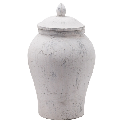 Hill Interiors Bloomville Large Stone Ginger Jar