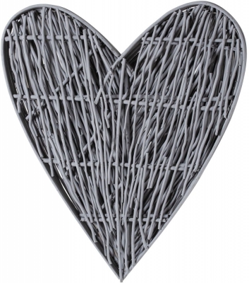 Hill Interiors Large Grey Willow Branch Heart