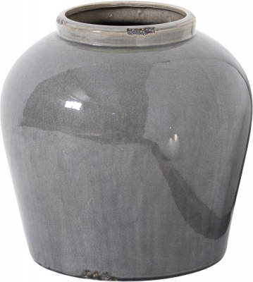 Product photograph of Hill Interior Garda Grey Glazed Juniper Vase from Choice Furniture Superstore