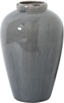 Product photograph of Hill Interior Garda Grey Glazed Tall Juniper Vase from Choice Furniture Superstore