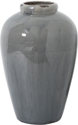 Product photograph of Holgat Grey Glazed Tall Juniper Vase from Choice Furniture Superstore