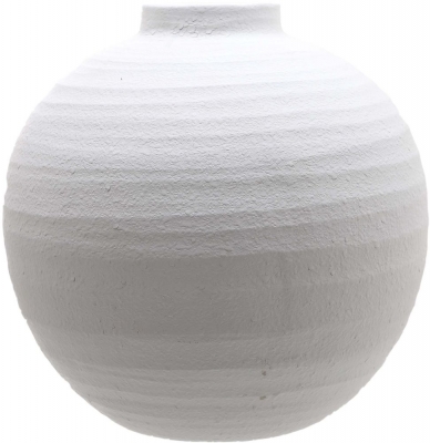 Hill Interiors Tiber Large Matt White Ceramic Vase