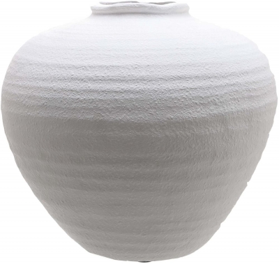 Hill Interiors Regola Large Matt White Ceramic Vase