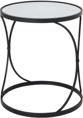 Product photograph of Concaved Side Table Set Of 2 from Choice Furniture Superstore