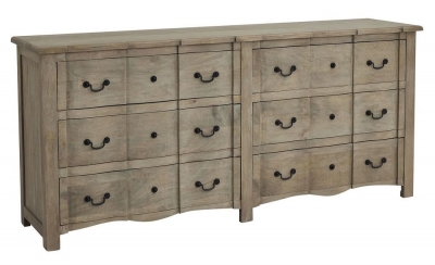Product photograph of Copgrove Wooden 6 Drawer Chest from Choice Furniture Superstore