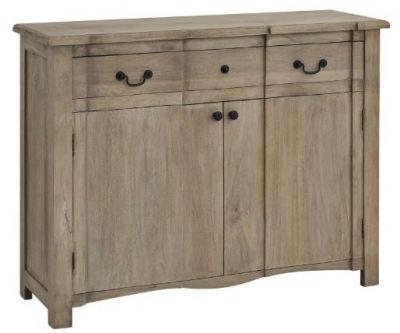 Product photograph of Hill Interiors Copgrove Wooden Sideboard 120cm With 3 Drawer 2 Door from Choice Furniture Superstore