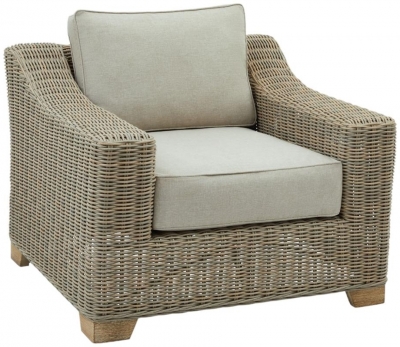 Product photograph of Capri Rattan Outdoor Armchair from Choice Furniture Superstore