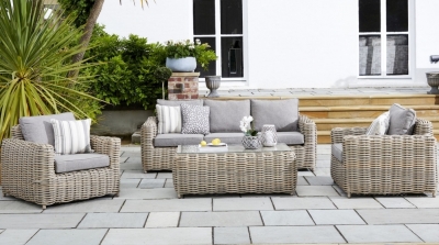 Product photograph of Amalfi Rattan Outdoor 3 Seater Sofa Set from Choice Furniture Superstore