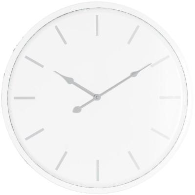 Hill Interiors Brandon White Metal Wall Clock 49cm X 49cm