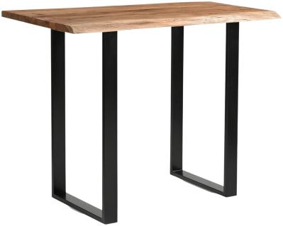 Hill Interiors Live Edge Acacia Wood Bar Table