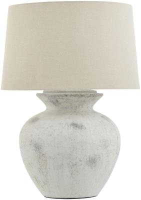 Product photograph of Alabama White And Grey Ceramic Antique Lamp from Choice Furniture Superstore