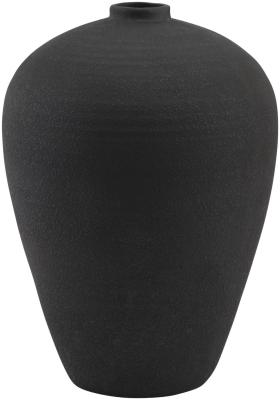 Product photograph of Matt Black Ceramic Tall Astral Vase from Choice Furniture Superstore