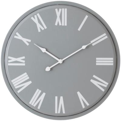 Devonport Grey Metal Wall Clock 49cm X 49cm