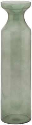 Smoked Sage Glass Tall Fluted Vase Smoked Sage Glass Tall Fluted Vase