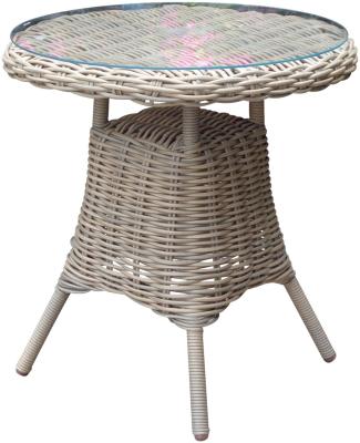 Hill Interiors Amalfi Outdoor Glass Top Bistro Table