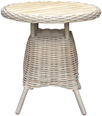 Hill Interiors Amalfi Outdoor Wood Top Bistro Table