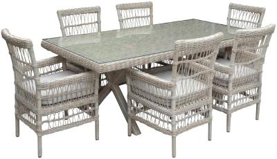 Hill Interiors Provence Outdoor 6 Seater Dining Set