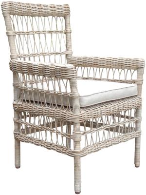 Hill Interiors Provence Rattan Outdoor Dining Chair Sold In Pairs