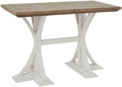 Hill Interiors Luna White Rectangular Bar Table