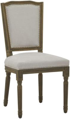 Hill Interiors Ripley Grey Fabric Dining Chair Sold In Pairs