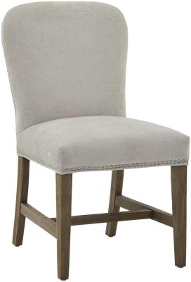 Hill Interiors Cobham Grey Fabric Dining Chair Sold In Pairs