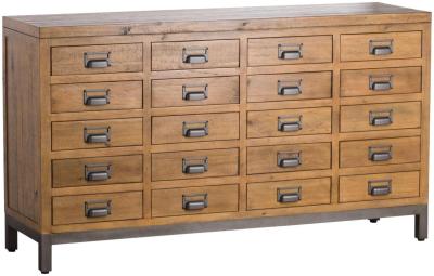 Hill Interiors Draftsman Collection Wooden 20 Drawer Merchant Chest