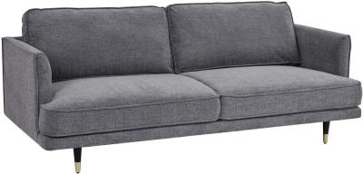 Product photograph of Frankfort Fabric Grey Large 3 Seater Sofa from Choice Furniture Superstore