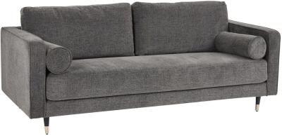 Product photograph of Harrison Fabric Grey 3 Seater Sofa from Choice Furniture Superstore