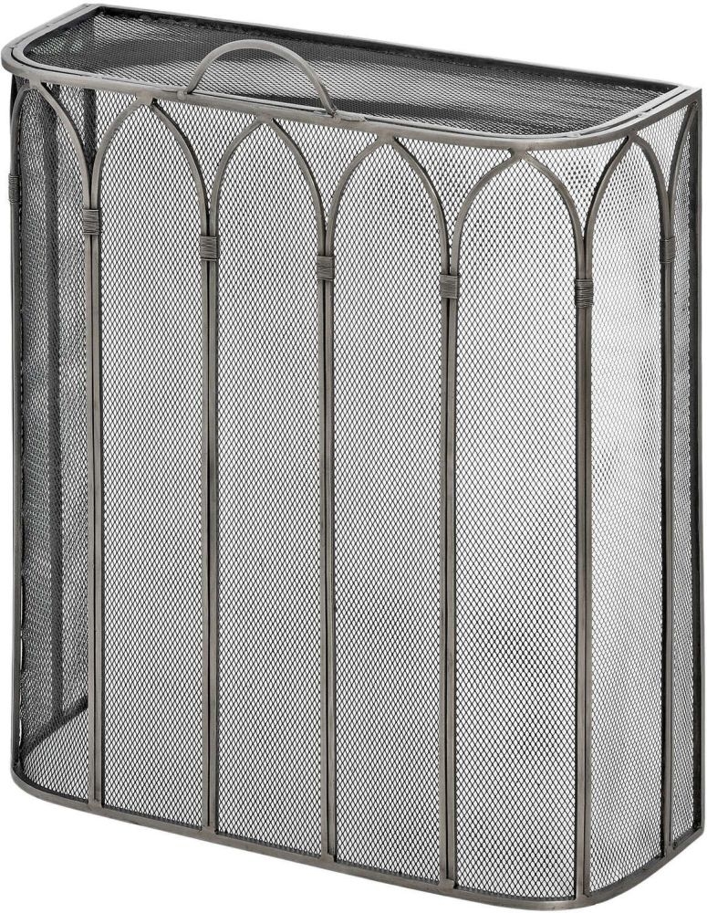 Gothic Antique Pewter Firescreen