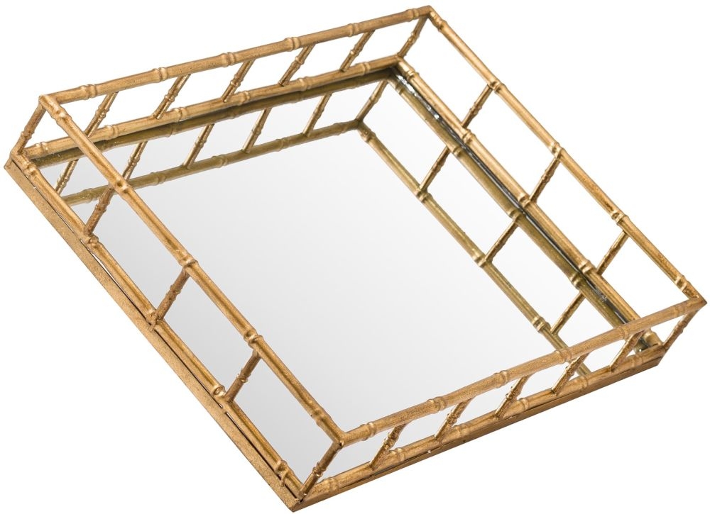 Set Of 2 Detailed Rectangular Trays