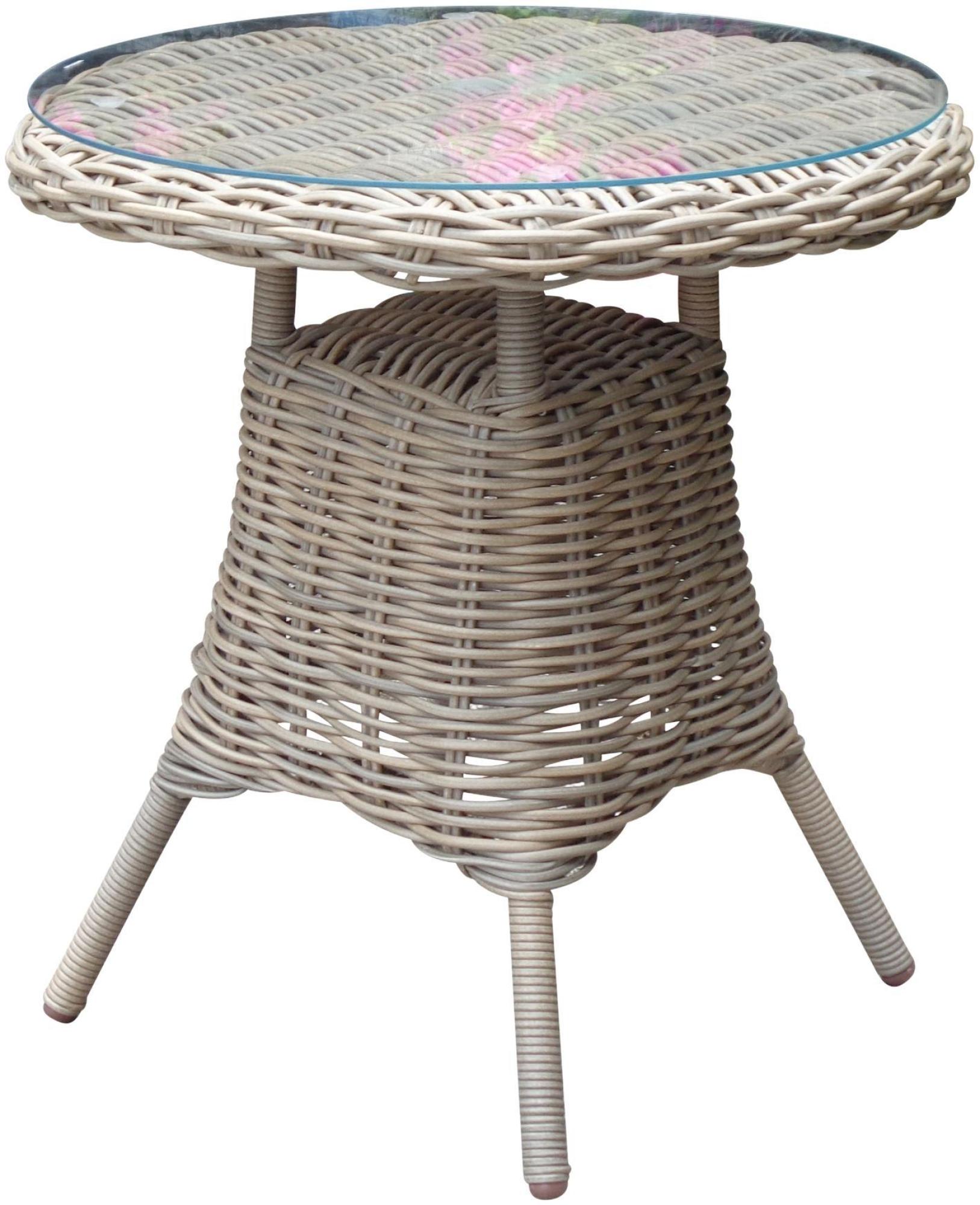 Amalfi Outdoor Glass Top Bistro Table