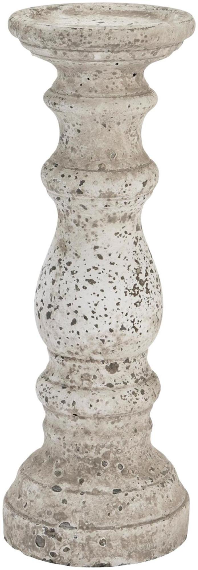 Ceramic Stone Large Column Candle Holder