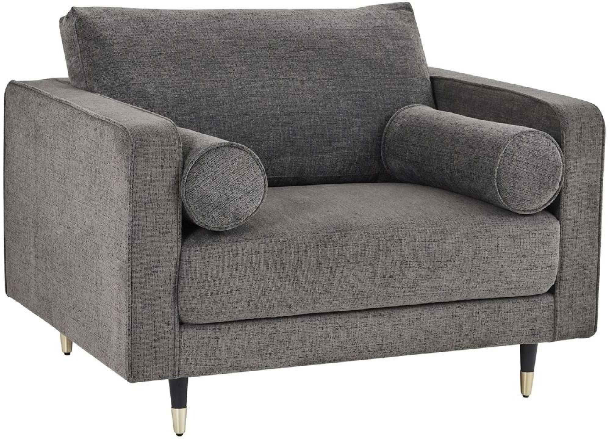 Hampton Fabric Grey Armchair