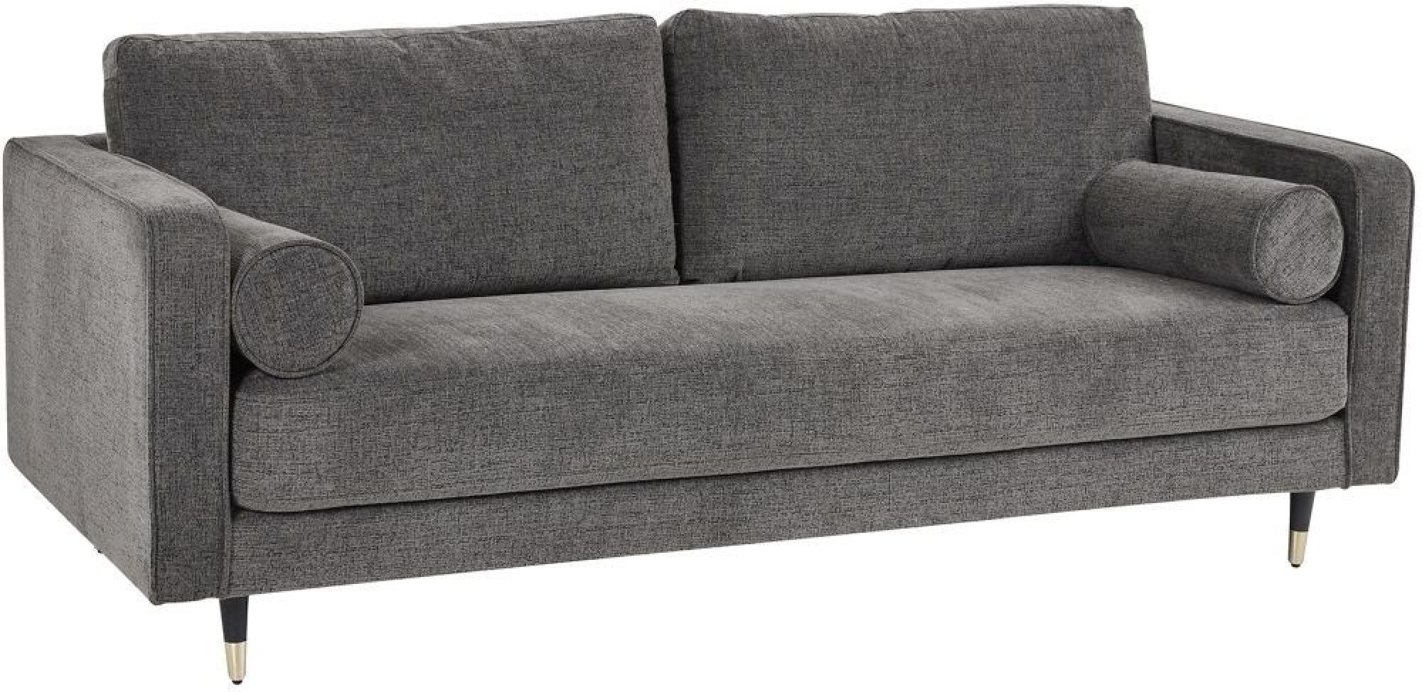 Hampton Fabric Grey 3 Seater Sofa