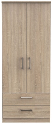 Product photograph of Devon 2 Door 2 Drawer Wardrobe from Choice Furniture Superstore