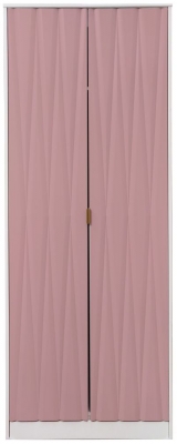 Product photograph of Diamond 2 Door Wardrobe from Choice Furniture Superstore