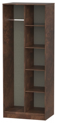 Product photograph of Diego Copper Front Open Shelf Wardrobe from Choice Furniture Superstore