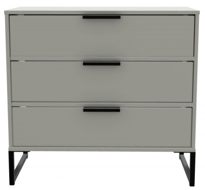 Product photograph of Diego Grey 3 Drawer Small Chest from Choice Furniture Superstore
