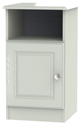 Product photograph of Crystal Cashmere 1 Door Bedside Cabinet from Choice Furniture Superstore