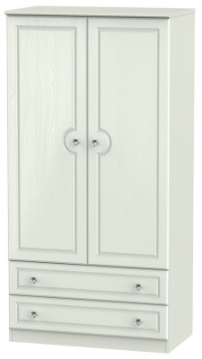 Product photograph of Crystal Cashmere 2 Door 2 Drawer Double Wardrobe - H 182 5cm from Choice Furniture Superstore