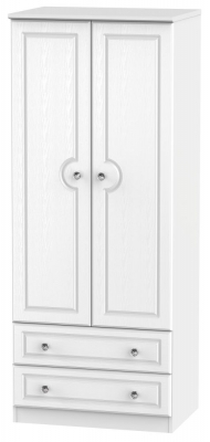 Product photograph of Crystal 2 Door 2 Drawer Wardrobe from Choice Furniture Superstore