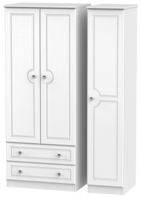 Product photograph of Crystal 3 Door 2 Left Drawer Wardrobe from Choice Furniture Superstore
