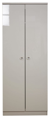 Product photograph of Lumiere Cashmere 2 Door Plain Wardrobe from Choice Furniture Superstore