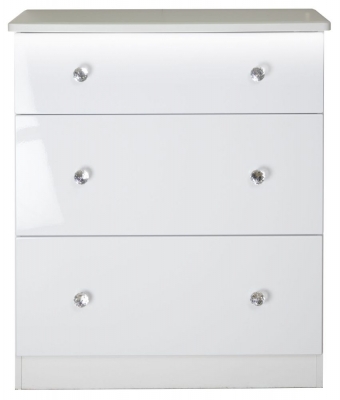 Product photograph of Lumiere 3 Drawer Deep Chest from Choice Furniture Superstore