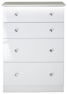 Product photograph of Lumiere 4 Drawer Deep Chest from Choice Furniture Superstore