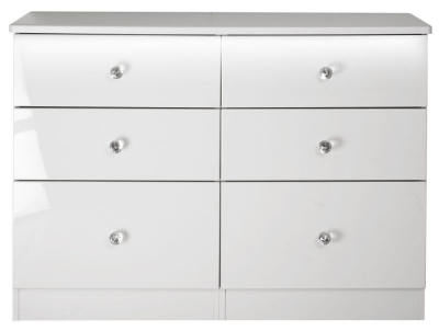 Product photograph of Lumiere 6 Drawer Midi Chest from Choice Furniture Superstore