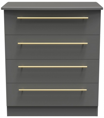 Product photograph of Haworth Dusk Grey 4 Drawer Chest from Choice Furniture Superstore