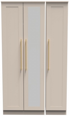 Product photograph of Haworth 3 Door Tall Mirror Wardrobe from Choice Furniture Superstore